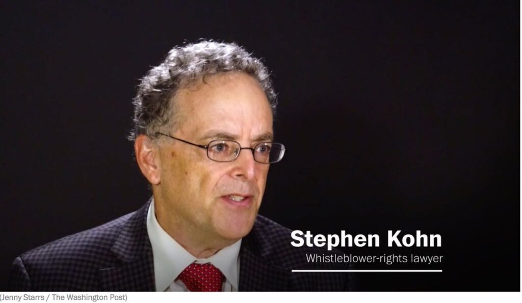 Whistleblower Laws Must Incentivize, Not Discourage Disclosures, argues Stephen Kohn