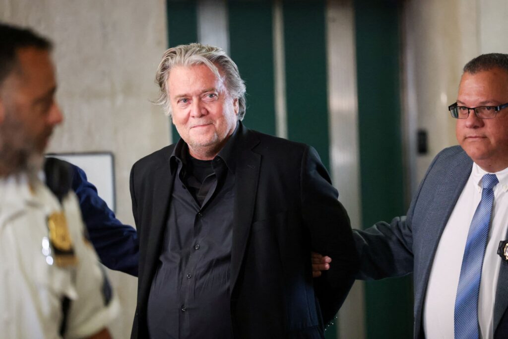Steve Bannon is facing fraud charges in New York in connection with the We Build the Wall organization